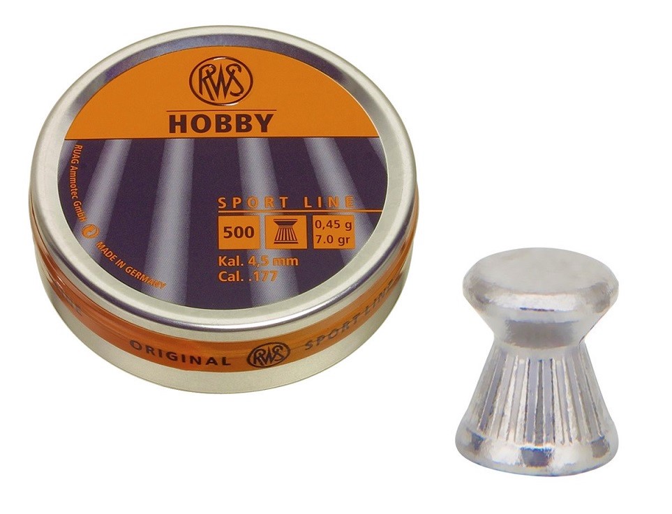 RWS Hobby 4.50mm Airgun Pellets tin of 500